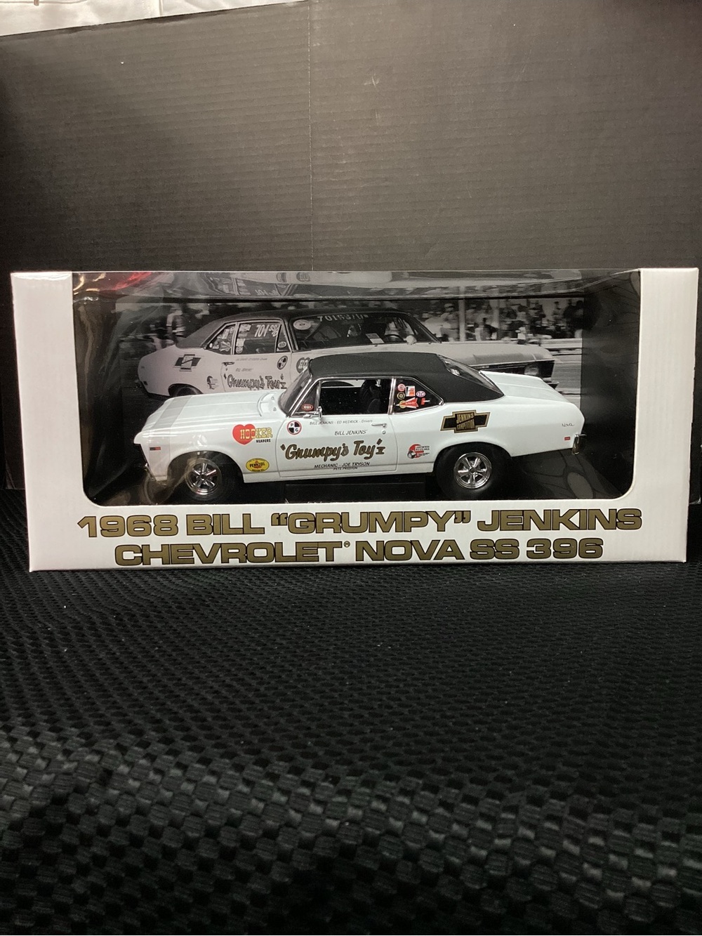 Bill "Grumpy" Jenkins 1968 Chevrolet Nova SS 396 Die-Cast Model - White